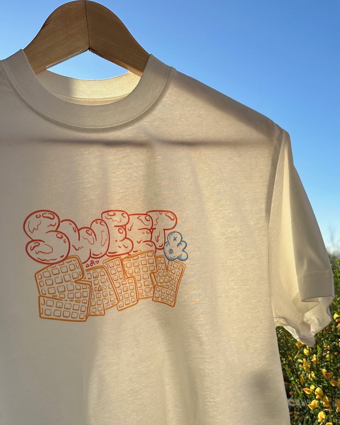 Chicken & Waffle Outlines Crop - Top, Damen - JA. Creations