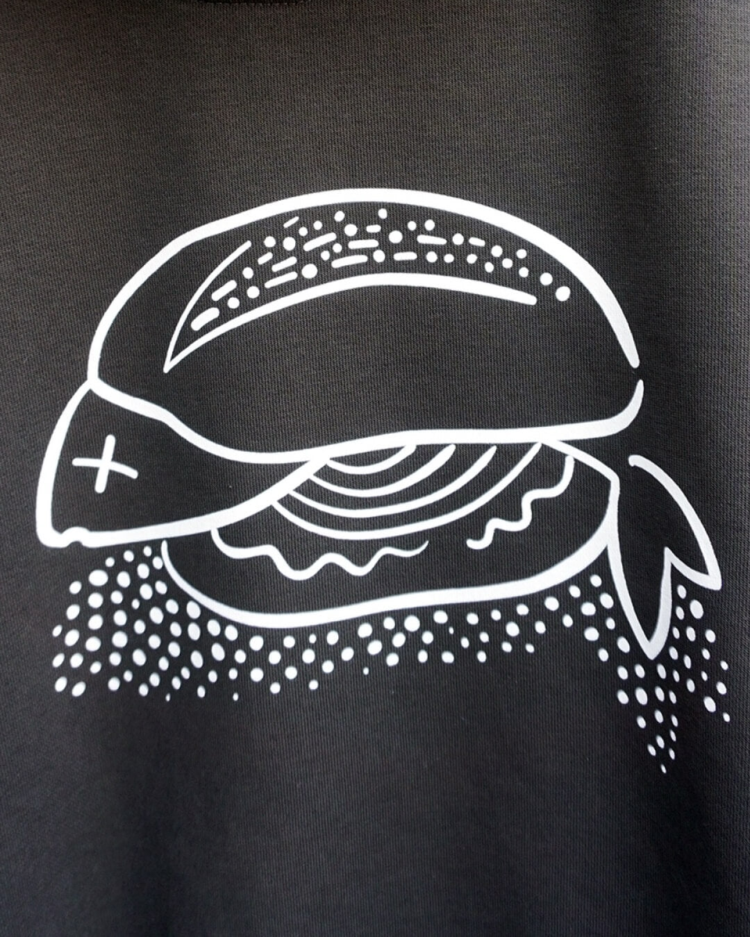 Fisch Bröt Oversized T-Shirt, Damen, mood zoom, offblack