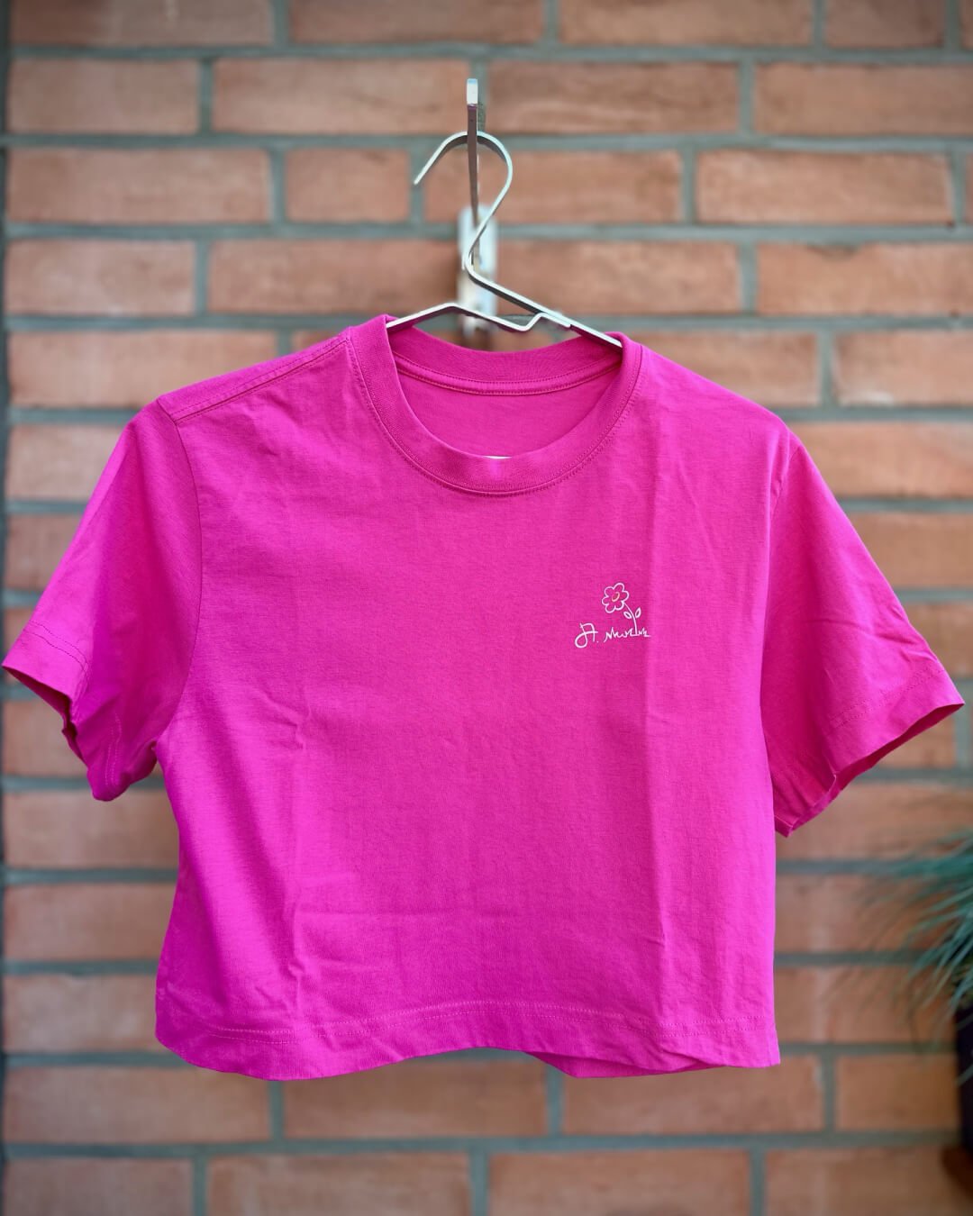 Einfach Hamburg Crop-Top Damen mood2 hyperpink