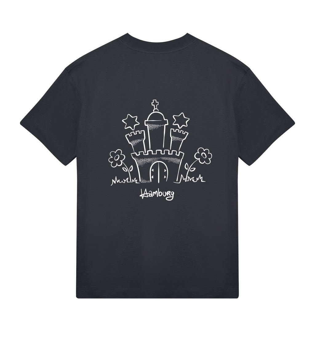 Einfach Hamburg T-Shirt Boxy, Herren, back, offblack