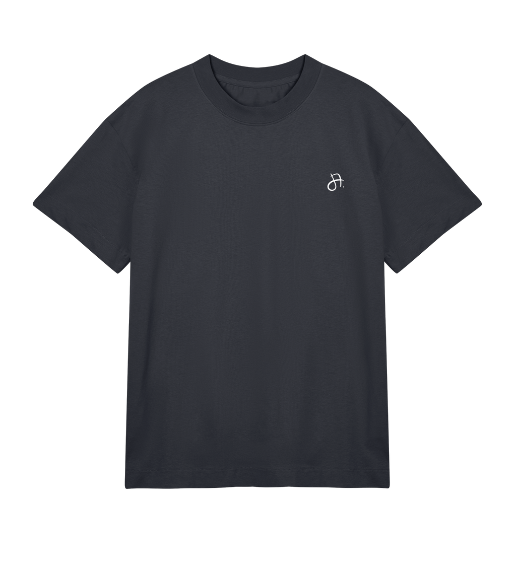 Fisch Bröt (Fischbrötchen) T-Shirt Boxy, Herren, front, offblack