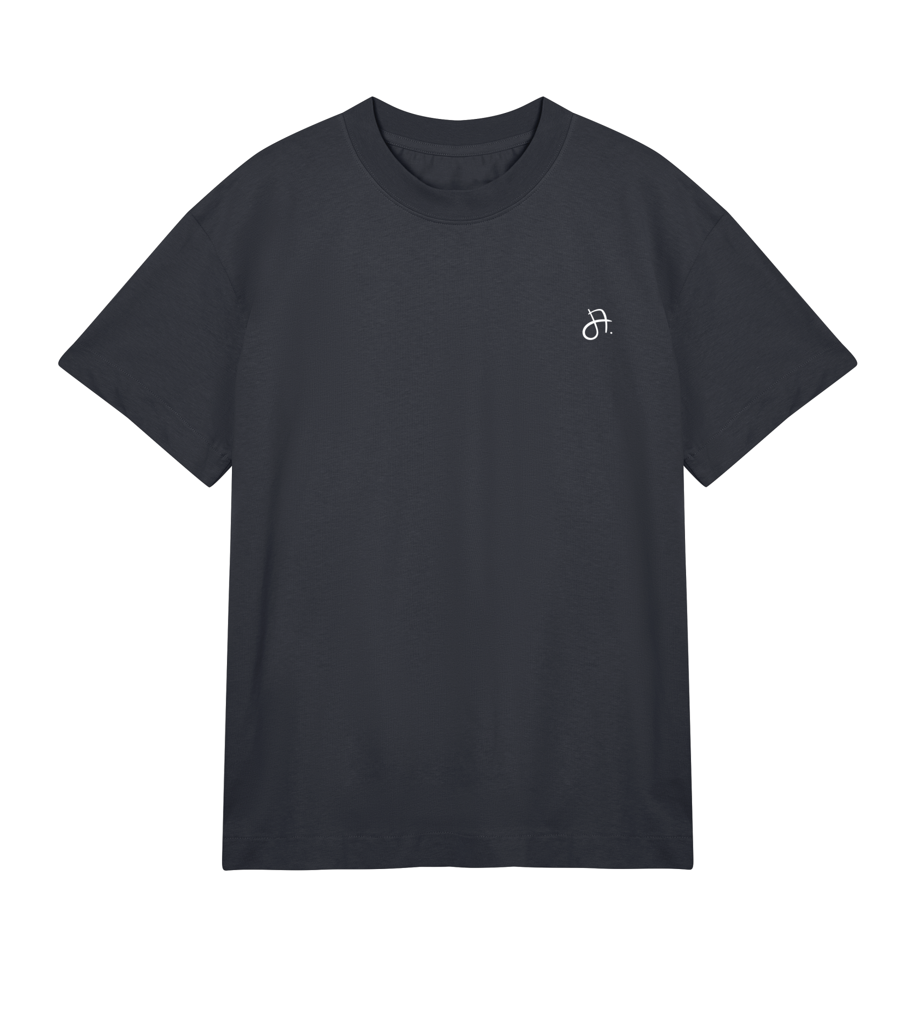 Fisch Bröt (Fischbrötchen) T-Shirt Boxy, Herren, front, offblack