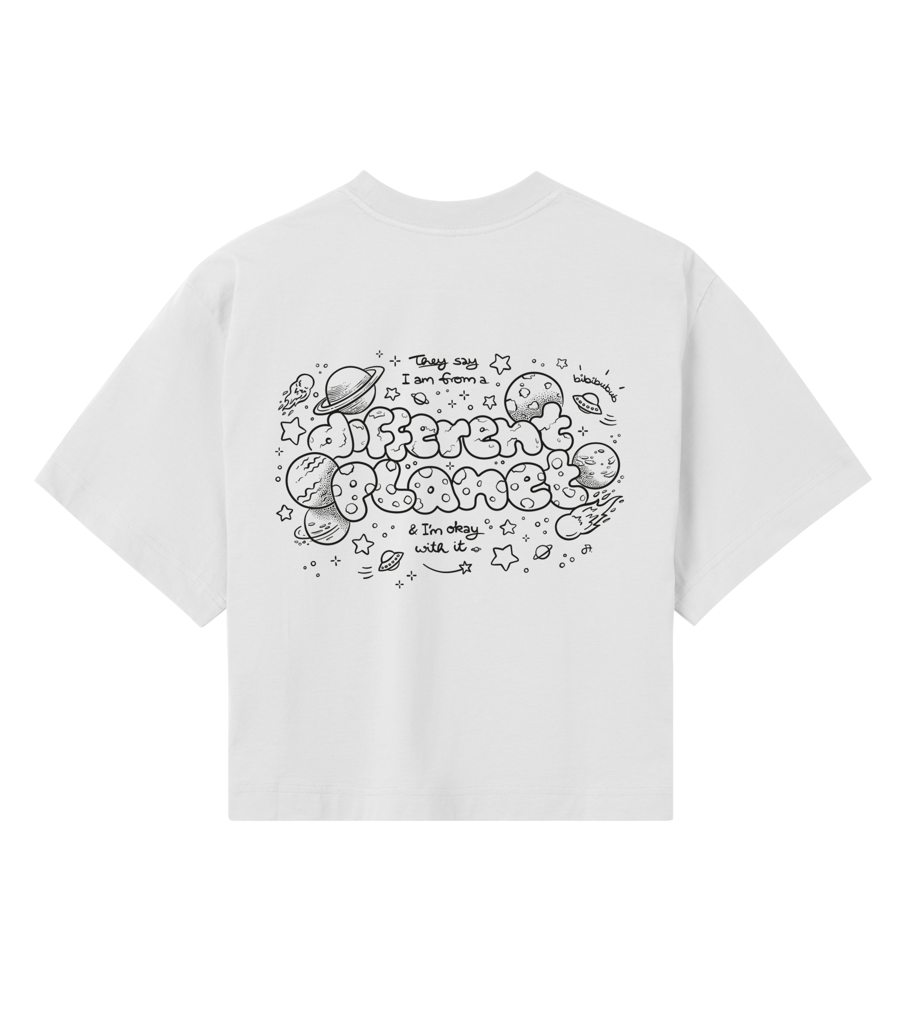 Different Planet Crop - Top Damen - JA. Creations