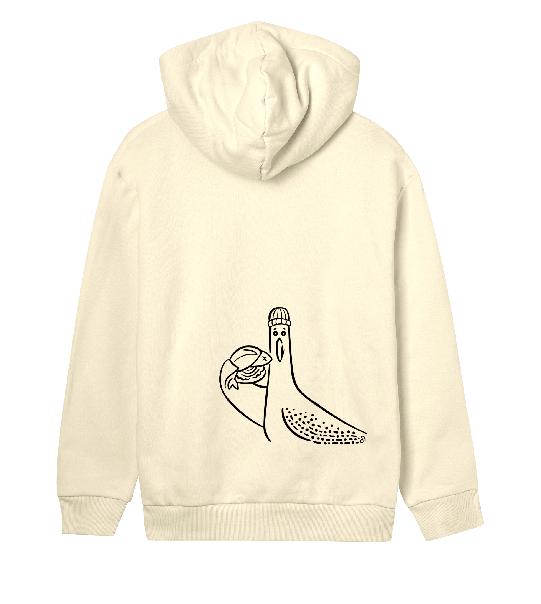 Möv Regular Hoodie, Damen, back, softyellow