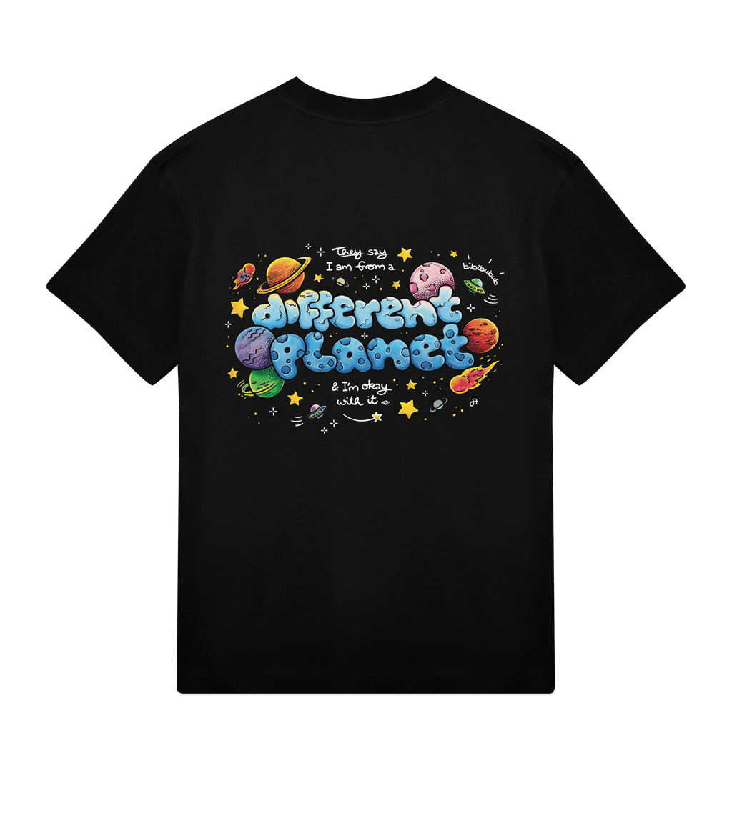 JA.Creations_different_Planet_Boxy_T-shirt_Herren_back_black