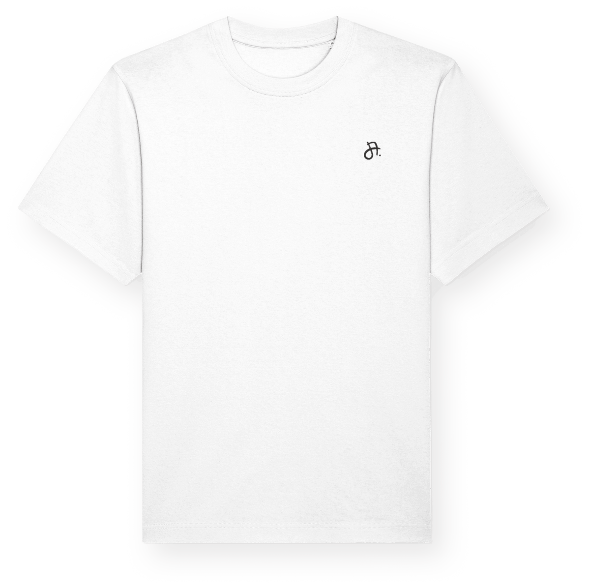 Weißes Sweatshirt mit kleinem Logo auf der Brust