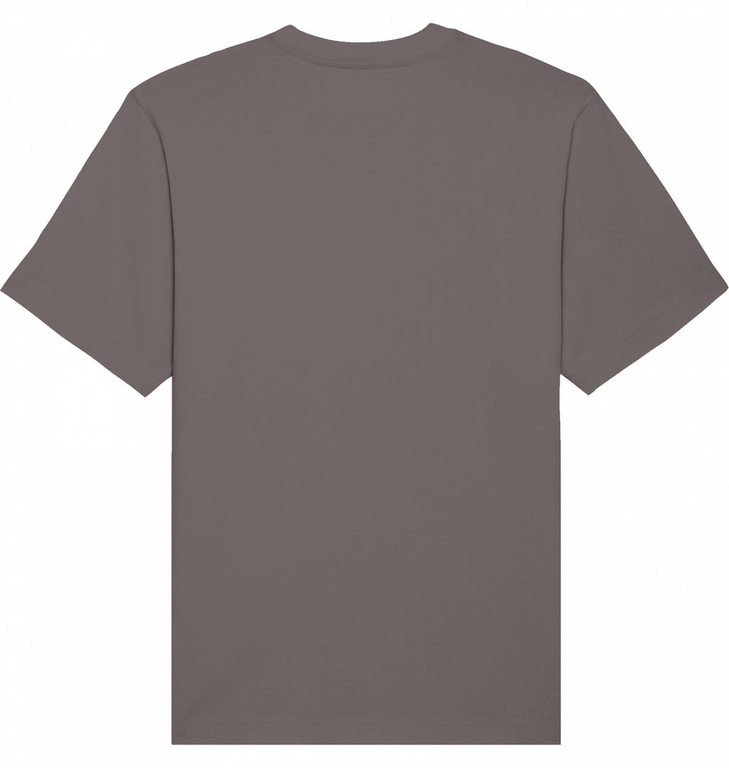 Taupefarbenes T-Shirt in Rückansicht