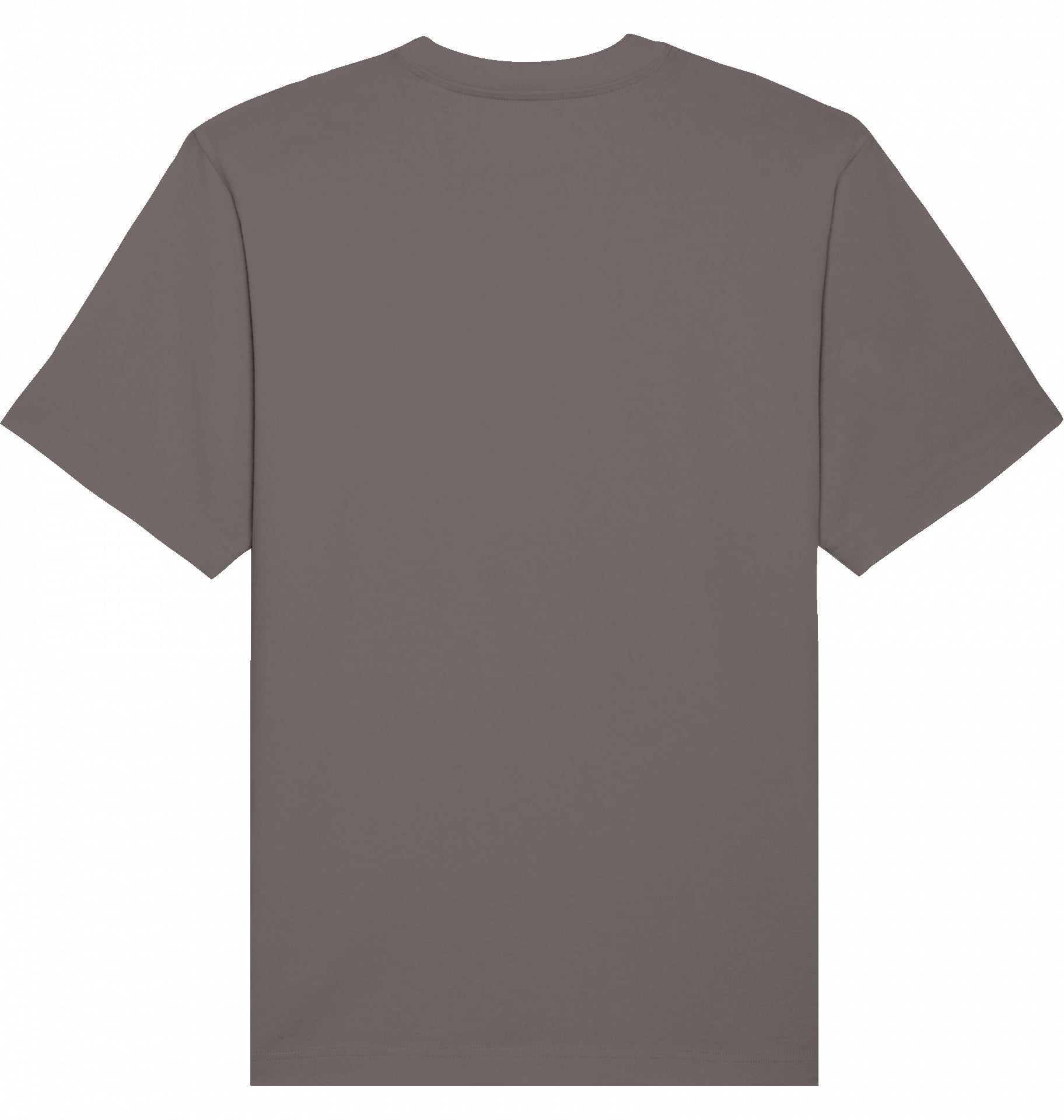 Taupefarbenes T-Shirt in Rückansicht